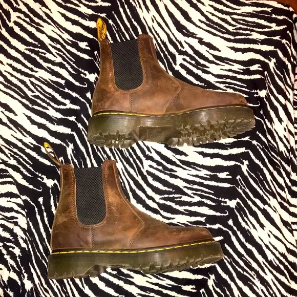 Dr. Martens Brown Leather Chelsea Boots - Picture 4 of 11